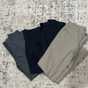 Lot of 3 Van Heusen Men's Dress Pants - Navy, Charcoal, Khaki